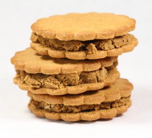 Gingersnap Fudge Sandwich Cookies